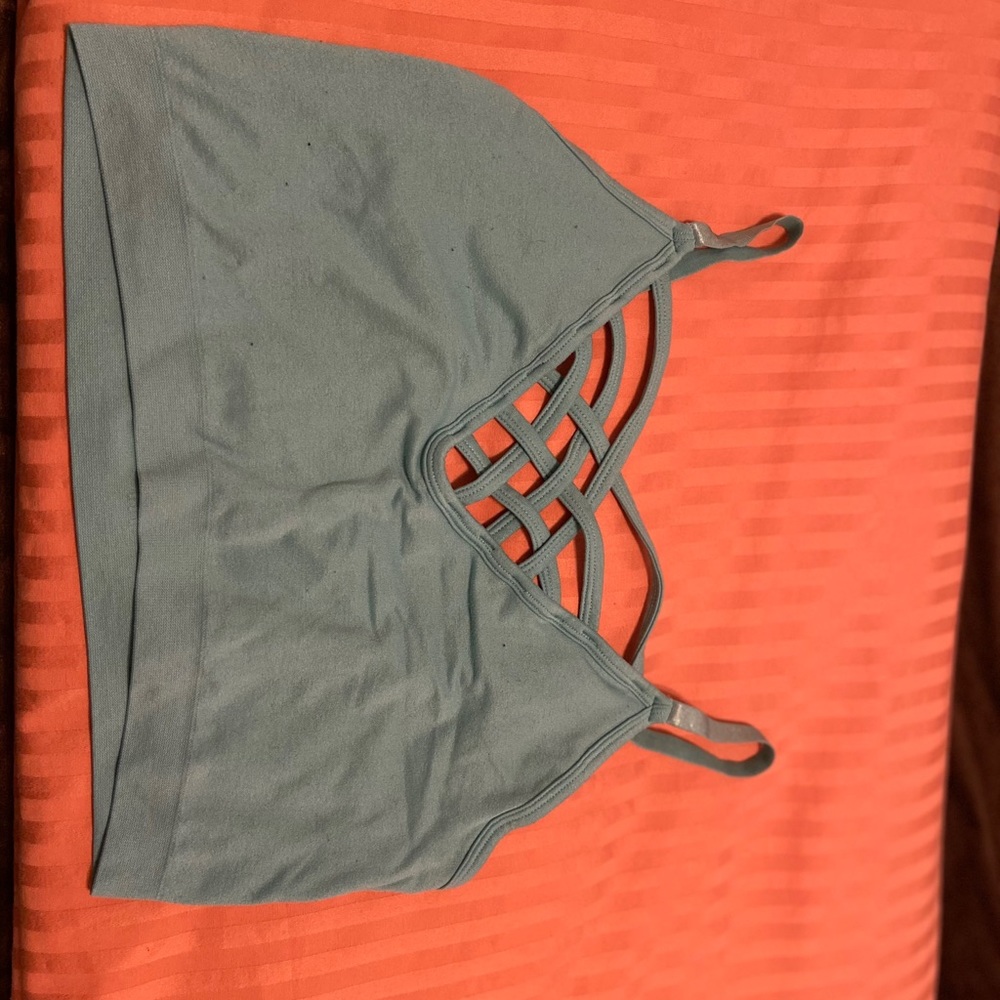 Blue Sports Bra - Curvy Sense